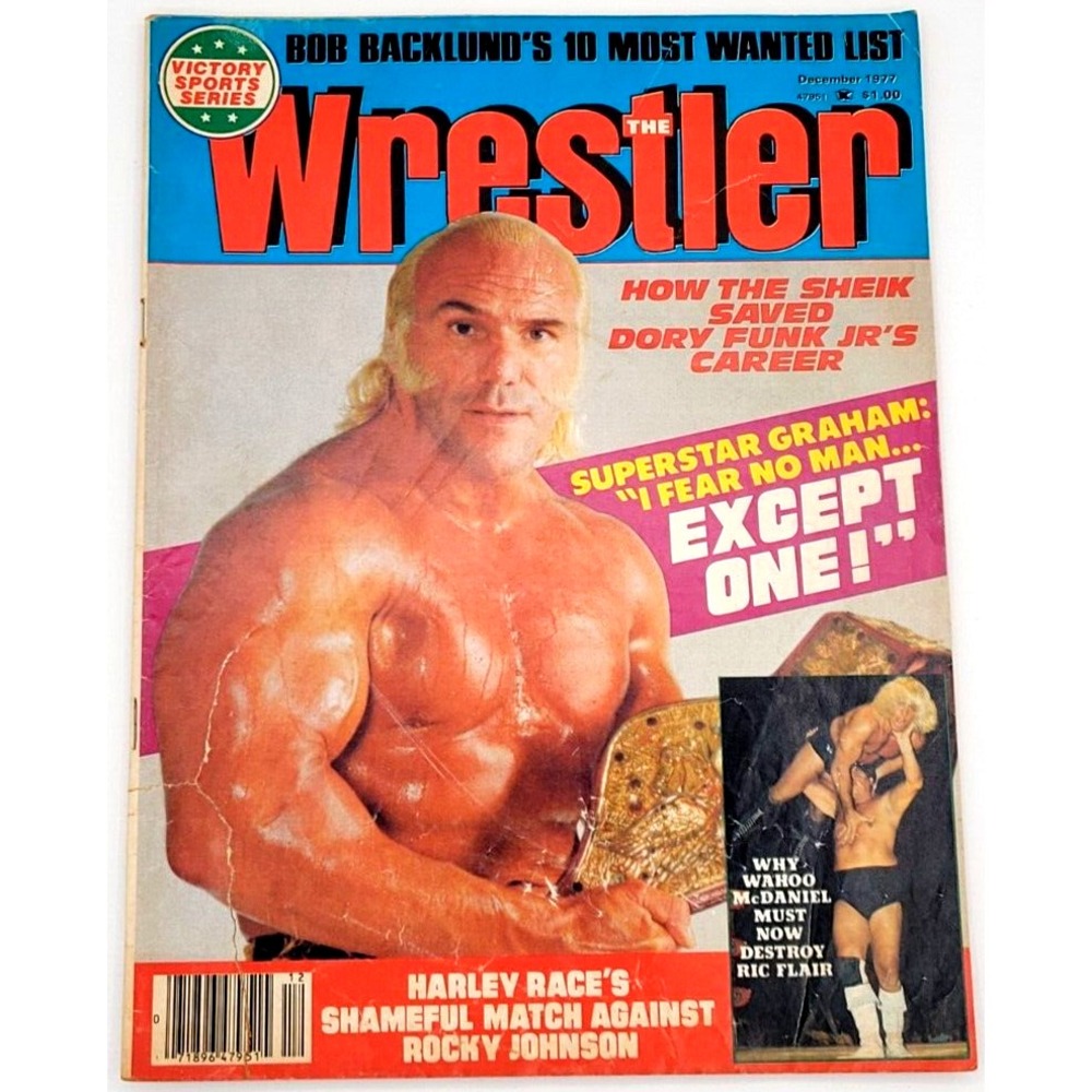 THE WRESTLER DEC 1977 SUPERSTAR BILLY GRAHAM JACK BRISCO WAHOO MCDANIEL FLAIR